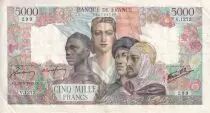 Frankreich 5000 Francs - Empire - 20-09-1945 - Serial V.1272 - P.103