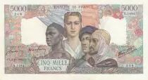 Frankreich 5000 Francs - French Empire - 04-10-1945 - Serial N.1484