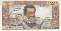 Frankreich 5000 Francs - Henri IV - 06-06-1957 - Serial L.15