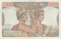 Frankreich 5000 Francs - Sea and Countryside - 01-02-1951 - Serial O.45