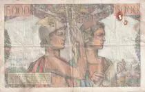 Frankreich 5000 Francs - Sea and Countryside - 02-01-1953 - Serial T.120 - P.131
