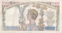 Frankreich 5000 Francs - Victory - 19-01-1939 - Serial H.103