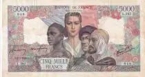 Frankreich 5000 Francs France and colonies - 08-02-1945 - Serial L.282