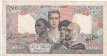Frankreich 5000 Francs France and colonies - 11-05-1945 - Serial G.579