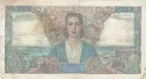 Frankreich 5000 Francs France and colonies - 12-11-1942 Serial U.126 - Fine