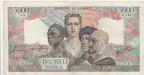 Frankreich 5000 Francs France and colonies - 28-06-1945 Serial G.746 - VF