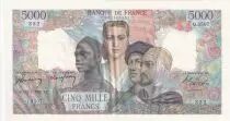 Frankreich 5000 Francs French Empire - 12-06-1947 Serial Q.3507