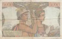 Frankreich 5000 Francs Sea and Countryside - 01-02-1951 - Serial C.44