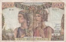 Frankreich 5000 Francs Sea and Countryside - 03-11-1949 - Serial M.36 - F.48.02