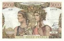 Frankreich 5000 Francs Sea and Countryside - 03-11-1949 - Serial O.25 - F.48.02