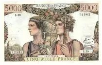 Frankreich 5000 Francs Sea and Countryside - 05-04-1951 - Serial S.59 - F.48.04