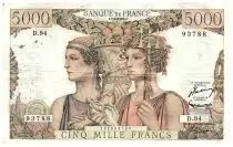 Frankreich 5000 Francs Sea and Countryside - 07-02-1952 - Serial D.94 - F.48.06