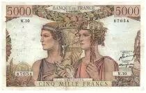 Frankreich 5000 Francs Sea and Countryside - 10-03-1949 - Serial N.10 - F.48.01