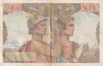 Frankreich 5000 Francs Sea and Countryside - 10-03-1949 - Serial T.17 - F.48.01