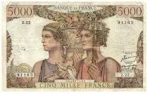 Frankreich 5000 Francs Sea and Countryside - 10-03-1949 - Serial Z.22 - F.48.01