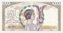 Frankreich 5000 Francs Victory - 18-03-1943 - Serial V.1221