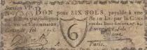 Frankreich 6 sols - Seine - Paris - Compagnie de Commission - 1792