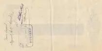 Frankreich 934 francs - Bank cheque receipt - Christofini et Vernet - 21-11-1916