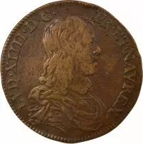 Frankreich Bailiffs of the Grand Council, Louis XIV - Copper Token - 1651