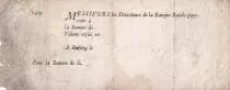 Frankreich Banque Royale - avec filigrane royale - P&eacute;riode Billet de l\'Estat