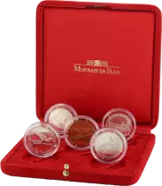 Frankreich Box Set Mayenne - 5 Coins - 1987