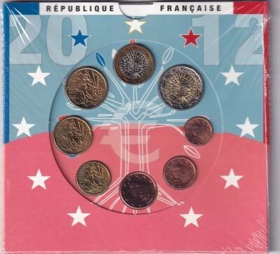 Frankreich BU Set - 1 cent to 2 euros - 2012