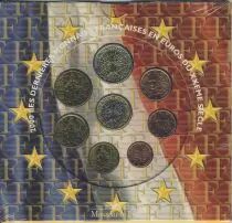 Frankreich BU.2000 Monnaie de Paris BU Set year 2000 in Euros
