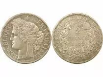 Frankreich Ceres - 2 Silver Franc, IIIrd Republic - 1872 K Bordeaux