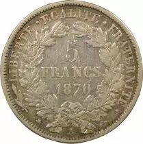 Frankreich Ceres - 5 Francs Silver 1851 A Paris - Silver
