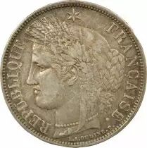 Frankreich Ceres - 5 Francs Silver 1851 K Bordeaux- Silver