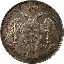 Frankreich City of Lima, Franc-Maconnerie - Silver Token - 1911