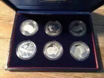 Frankreich Coffret 6 x 100 Francs Centenaire du cin&eacute;ma - 1995 - Argent - Sans certificat