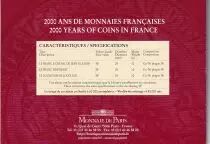 Frankreich Coffret monnaie de Paris 3 Monnaies fran&ccedil;aises de 5 francs - 2000 years of coins in France - 2000