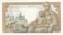 Frankreich Demeter 1000 Francs - 11-06-1942 - Serial A.343