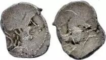 Frankreich Denar,  Allobroges - Pallas - Seahorse (-90-60) - Silver - F to VF