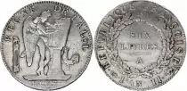 Frankreich Ecu de 6 Livres - Convention -  1793 A