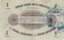 Frankreich Emergency Certificate, 1 Franc - November 1917 - Valenciennes - Series 22