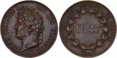 Frankreich Essai de  Module  5 Centimes  Louis Philippe I - 1847