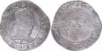 Frankreich Franc Henri III Col Plat - Silver - 1581 F Angers