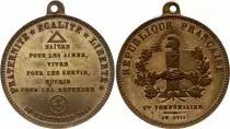 Frankreich Freemasonry - Republican new year - 1848