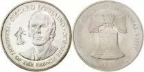 Frankreich Giscard d\'Estaing - President of French Republic Bicentennial Visit 1976  - Silver