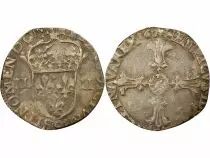 Frankreich Henri IV - 1/4 Ecu Argent, 2e Type - 1607 9 Rennes