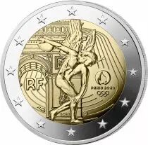Frankreich Jeux Olympiques PARIS 2024 - Le G&eacute;nie - 2 Euros Comm&eacute;mo. Proof 2022