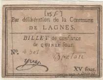Frankreich Lagnes City of Lagnes - 1791