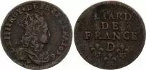 Frankreich Liard of France with juvenile bust - 1656 D Vimy