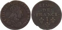 Frankreich Liard of France with juvenile bust - Louis XIV - 1656 - I Limoges