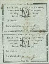 Frankreich Loches Loches District - 1792, R5 Rare !