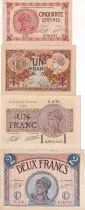 Frankreich Lot 4 Billets de Chambre de Commerce de Paris
