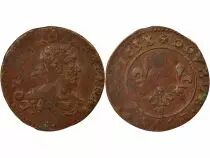 Frankreich Louis XIII - Double Tournois - 1639 H La Rochelle