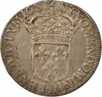 Frankreich Louis XIV - Ecu Argent, A la Cravate, 4e Buste - 1681 L Bayonne
